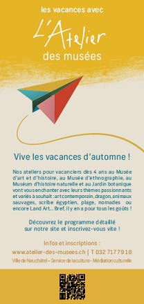 Ateliers vacances automne